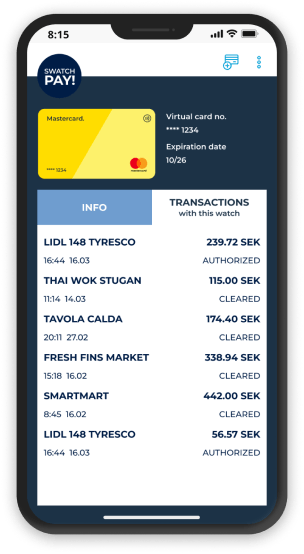 SwatchPAY! - Silk Data Contribution to Industry of Contactless Payment 